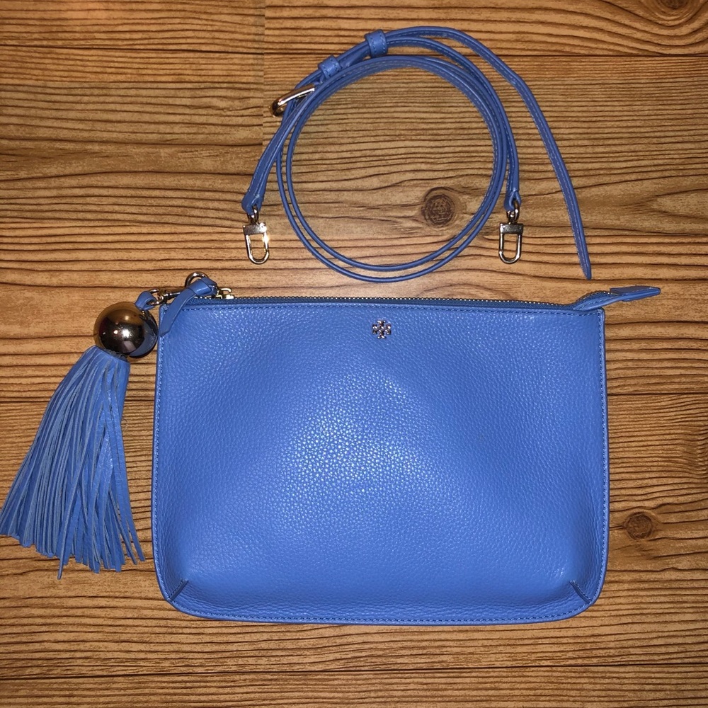 Tory Burch Tassel-Accent Leather Crossbody Bag